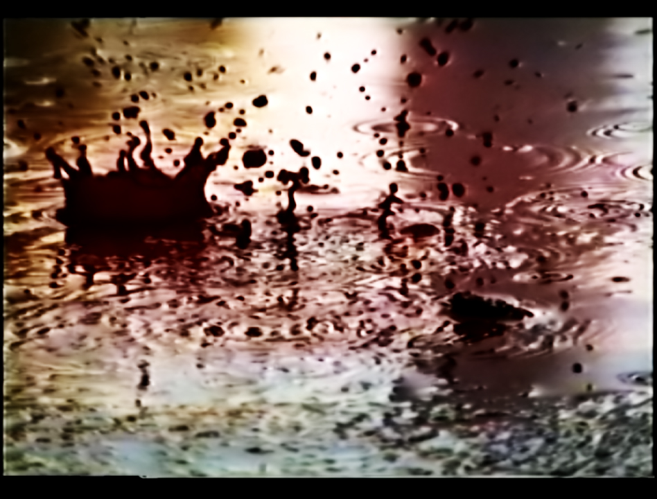 Video Art Rain Blood (frame with blood from sky). Video Art by Barbara Agreste (short art film)
